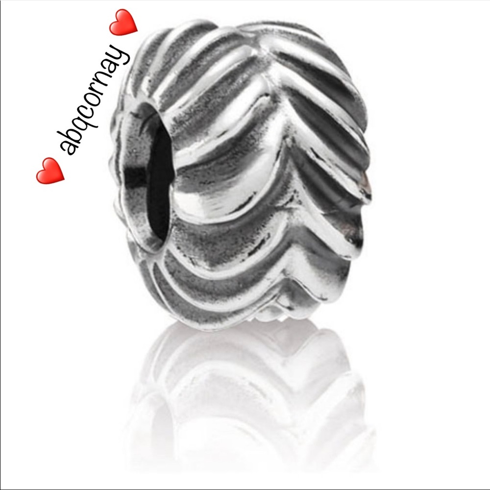 EUC Pandora 790515 Sterling Silver Making Waves Designer Charm - Retired